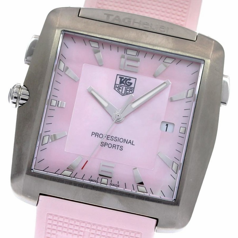 美品 タグホイヤー TAGHeuer キリウム プロフェッショナル　ピンク T5942 | [新品]タグホイヤー アクアレーサー プロフェッショナル