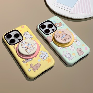 磁吸支架手機殼 菲林磁吸二合一 適用iPhone 11 12 13 14 15 16 17 pro max 防摔 磨砂殼