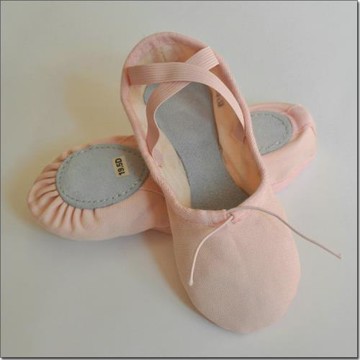 專業版型出口純棉兒童成人舞蹈鞋軟底芭蕾鞋真皮墊練功鞋