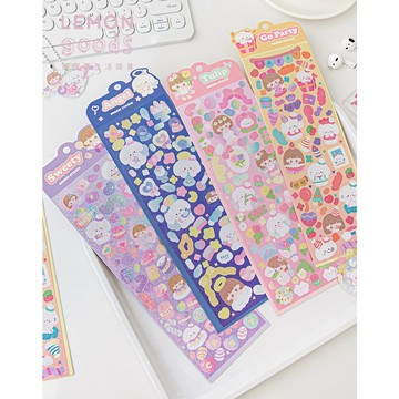 🍋檸檬青🍋 新款現貨特價售完無補咕卡合集奈奈栗/愛寵印象/夢幻王國系列共20款閃閃模切無需自裁卡通貼紙手帳裝飾素材