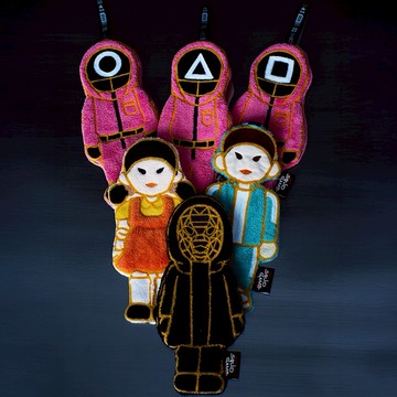 魷魚遊戲 造型毛巾 3入組