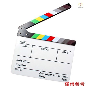亞克力隔板幹擦導演電影電影拍板板石板 9.6 * 11.7 英寸 T1V