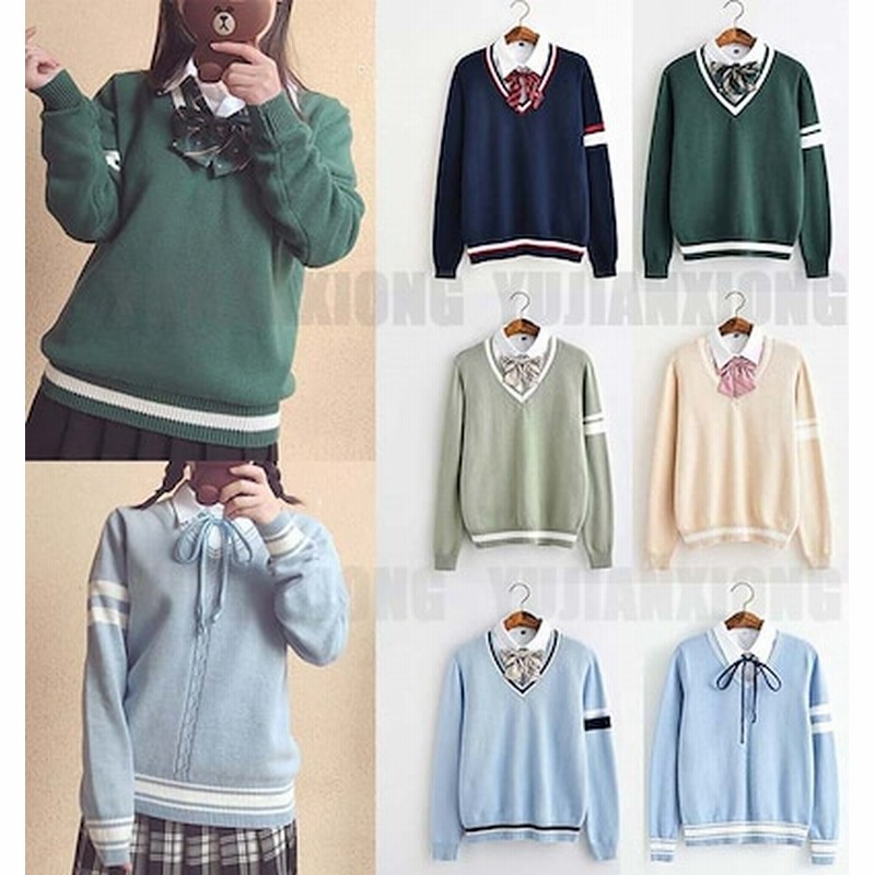 ニットセーター スクールセーター 女子高生 制服 コットン トップス ニット セーター 学生服 ニットトップス スクールカーディガン コスプレ コスチューム 上着 アウター 文化祭 女子制服 学生制服 通販 Lineポイント最大1 0 Get Lineショッピング