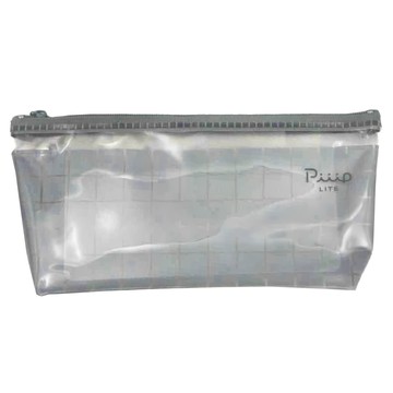 KOKUYO 國譽 Piiip Light 透明筆袋  灰色  1個