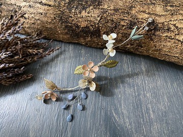 手工新娘飾品 微雨小花 髮飾-小