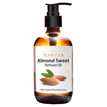 ANDZEN 安得仁 甜杏仁油 玻璃瓶裝 按摩油保濕油基礎油基底油  250ml  1件