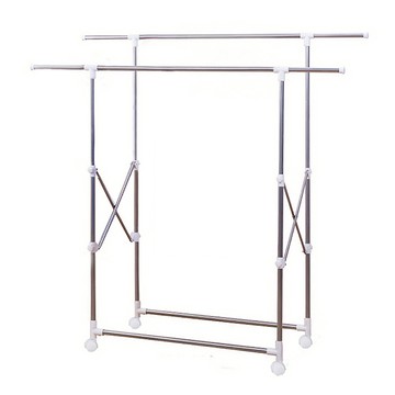 綠舍家居 多功能雙桿伸縮曬衣架  111~180 x 15.5~50 x 96~165cm  不銹鋼