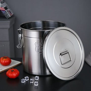 特厚不鏽鋼米桶商用密封桶防蟲防潮米缸家用儲米桶湯桶麵粉桶油罐