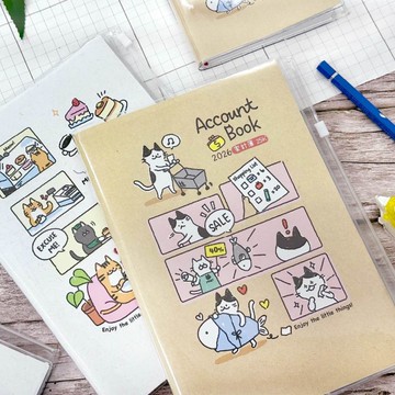 四季SEASON 2026年 超值家計簿 25K-魚貓/甜貓