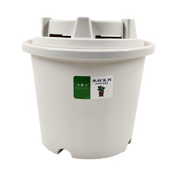 小果汀新款加厚青山控根盆+托盤  1組  4號