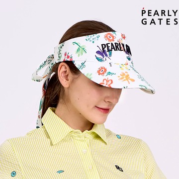【ṔEARLY GATES】女款白色透氣設計吸水速乾調整方便舒適無頂帽 JLV07508