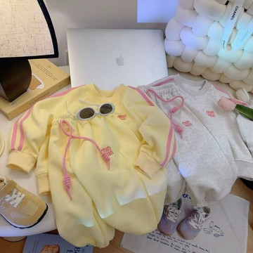 女童春裝套裝2025新款洋氣兒童衛衣春季時髦女孩大童運動童裝春秋(鑫弘-萌寶童裝)可開發票