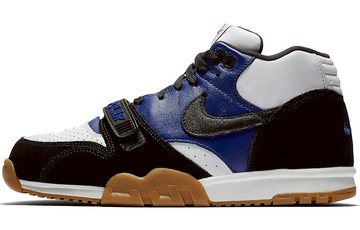 POLAR SKATE CO X AIR TRAINER 1 SB BLACK DEEP ROYAL BLUE