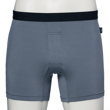 【SOLIS】墨烯哥系列M-XXL素面合身四角男褲(鑄鐵灰)