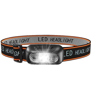 AHOYE 超輕量強光感應led頭燈 2入組 (探照燈 露營燈 登山燈 釣魚燈)