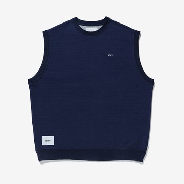 【日貨代購CITY】2022SS WTAPS DITCH / VEST / COTTON 藍染 LOGO 針織背心 現貨