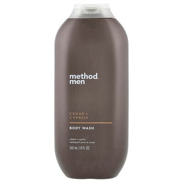 Method, 男士沐浴露，雪松 + 柏樹香，18 液量盎司（532 毫升）