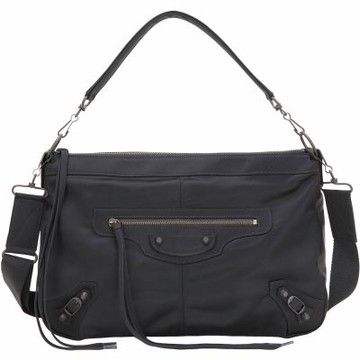 BALENCIAGA 巴黎世家 Le City Moto M 尼龍手提/斜背機車包(黑色)