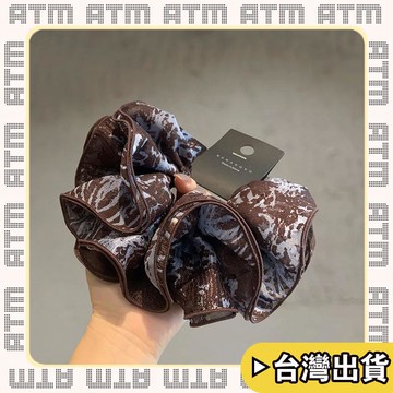 🔥臺灣出貨🔥可開發票✅輕飾時光氣質優雅髮圈復古宮廷斑斕紋理髮飾精緻頭圈發繩高級感盤發肥腸圈