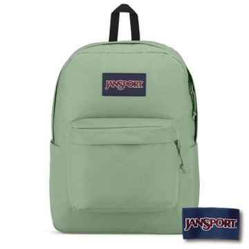 JANSPORT -SUPERBREAK PLUS 校園系列後背包 -淺霧綠