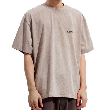 BOHRHOO American Menu Printed 美式菜單 短袖  S  深灰