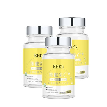 BHK's 維他命C500錠 (90粒/瓶)3瓶組