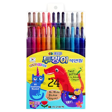 地球化學 彩色蠟筆組  1組  24色