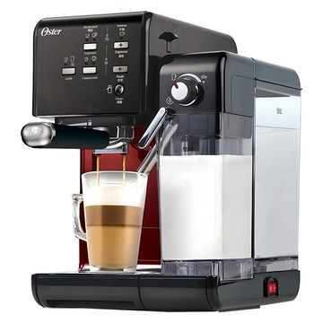 Oster 5+隨享咖啡機  20bar高壓幫浦  三鍋爐設計  分離式奶槽  搖滾黑  1盒  BVSTEM6701B