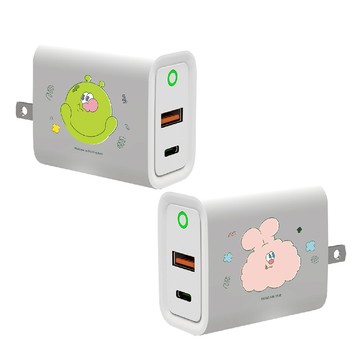 【品牌聯名】KINGJUN我的夥伴們USB3.0+PD20W雙孔充電器