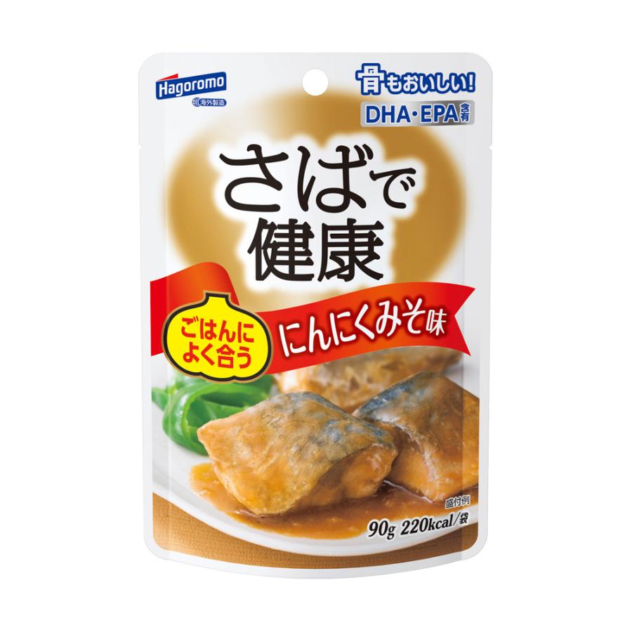 はごろもフーズ さばで健康にんにくみそ味パウチ 90g×6個