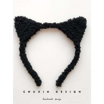 韓國發飾可愛貓咪發箍絨毛甜美貓耳朵發飾洗臉面膜束發帶頭飾頭箍