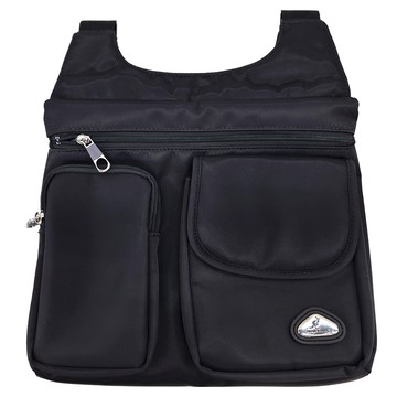 WALLABY 袋鼠牌 休閒斜側背包 HCK-1713 800g  32 x 27 x 4cm  黑色