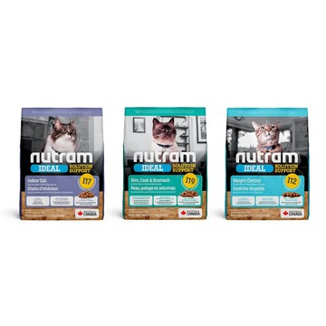 紐頓 Nutram 貓飼料 專業理想系列 I12體重管理貓糧/I17室內化毛成貓糧/I19三效成貓糧