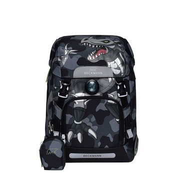 Beckmann - Classic 兒童護脊書包 22L-酷帥黑恐龍2.0