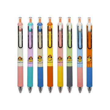 【PENROTE 筆樂】胡子碰碰拼色中性筆 8款