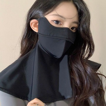 免運🌞防曬麵罩全臉防紫外綫冰絲長款臉基尼口罩 遮脖子夏季戶外開車騎行 防曬面罩護脖一體式 冰絲涼感戶外防曬面罩 抗UV