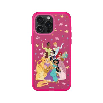 iPhone 15 Pro Max Clear 粉漾桃 - 迪士尼-公主系列 Disney Princess - 迪士尼公主 - 公主角色集合