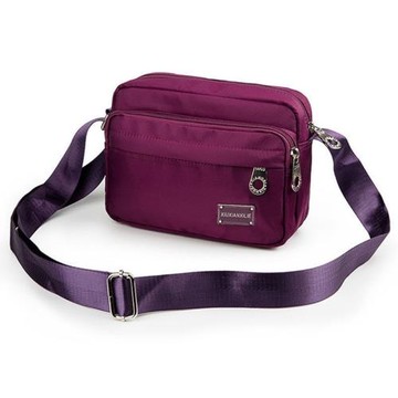 2023新款女款單肩斜挎布包多層包媽媽包旅游運動休閑防生意收款包