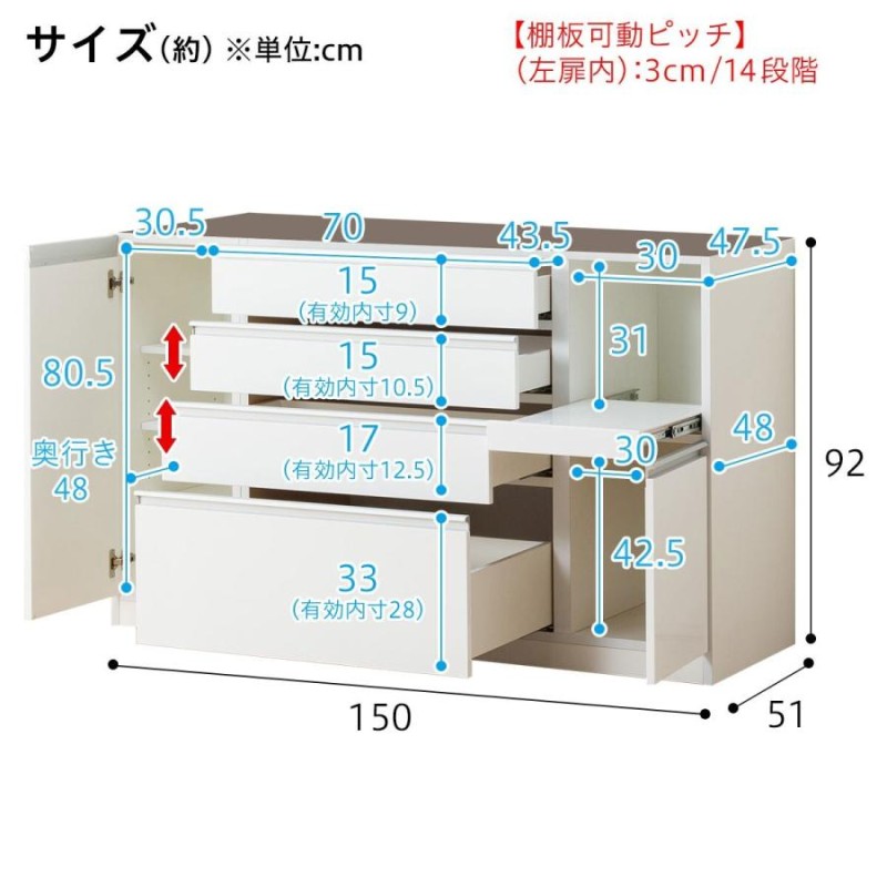 幅150cm 食器棚(レジューム 150TG-S DBR/150SH-R DBR) キッチンボード レンジボード ダイニングボード キッチン収納  レンジラック レンジ台 カップボード ニトリ | LINEブランドカタログ