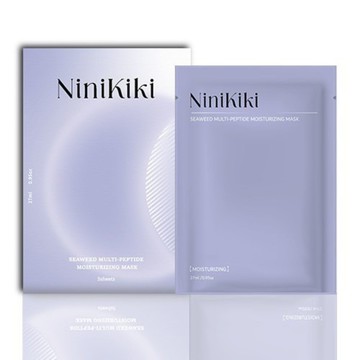 NiniKiki 海藻胜肽功效型保濕面膜 清爽  5入  1盒