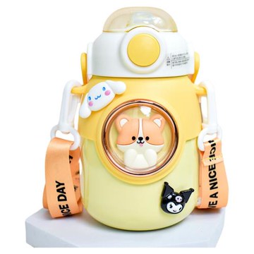 316保溫杯兒童吸管寶寶女孩可愛小學生上學專用水壺大肚杯子水杯