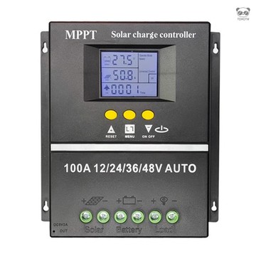 100AMPPT太陽能控制器12/24/36/48V自適應房車蓄電池專用