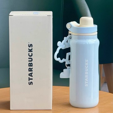 星巴克杯子2026心情氣象局大容量清新便攜戶外車載不鏽鋼隨行水杯