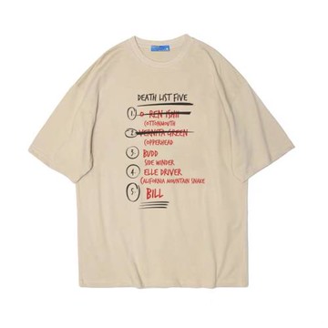 KILL BILL殺死比爾昆汀電影復古vintage男女純棉T恤日系tee shirt