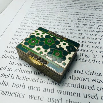 奧地利古董粉餅盒