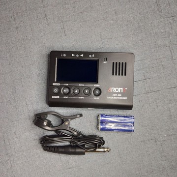 阿諾瑪吉他節拍器AMT-560 三合壹吉他調音器校音器 電池款鑫弘-戶外運動