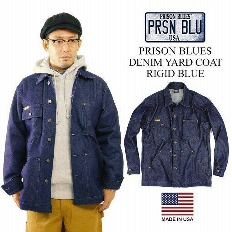 PRISON BLUES プリズンブルース デニムヤードコート リジッド