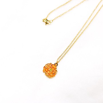 【卡片項鍊Card Necklace】台灣文化 入色款-牡丹