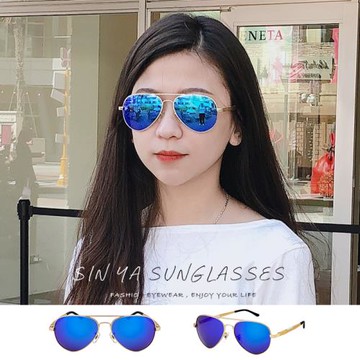 【SINYA】Polarized抗UV 時尚飛行員墨鏡 鋁鎂合金偏光墨鏡 冰水藍 輕量 防眩光 男女適用 駕駛墨鏡 抗UV400 N326