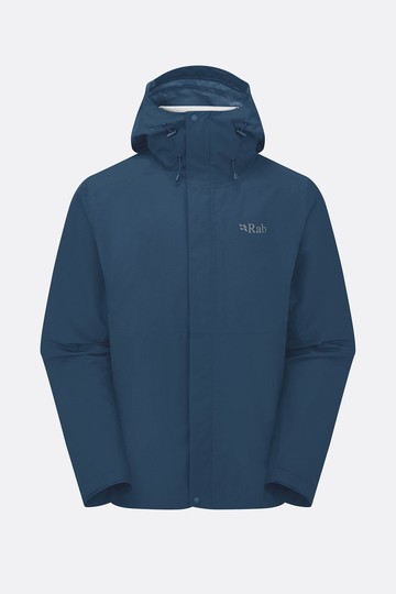 【Rab】Men's Downpour Waterproof Jacket 輕量防風防水連帽外套